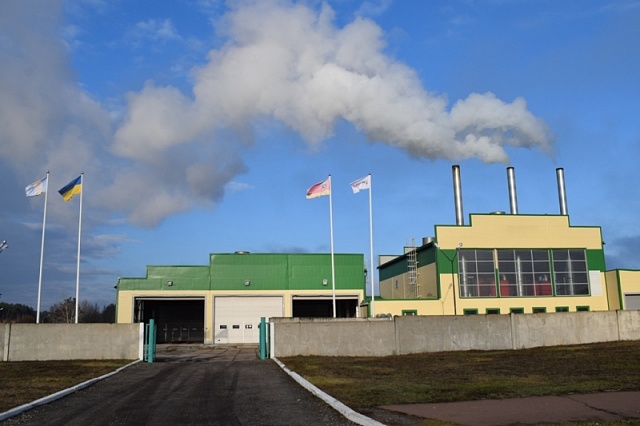 В городе Славутич начала работать крупнейшая в Украине котельная на биотопливе мощностью 10,5 МВт