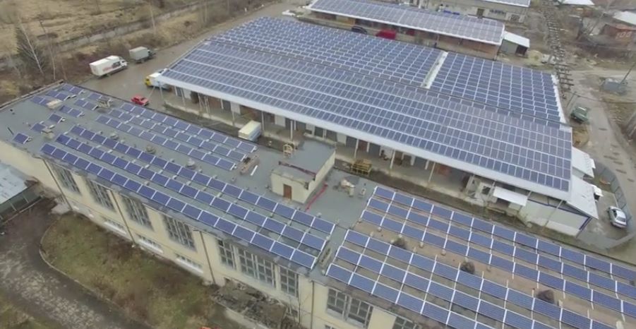 Крупнейшая в Украине крышная солнечная электростанция открыта на Львовщине