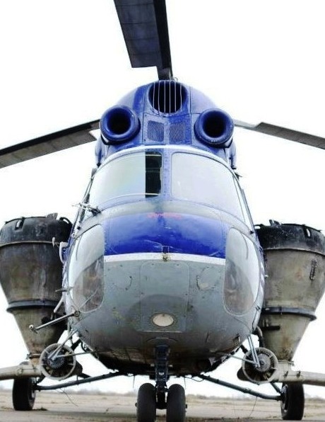 Послуги вертольота з підкормки озимого гороху НС Мороз
