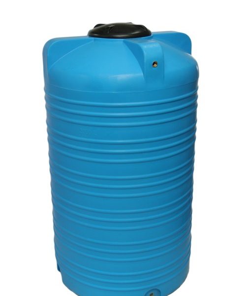 Емкость вертикальная на 2000 литров, пищевая бочка пластиковая, бак для воды