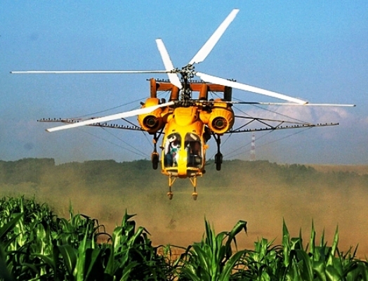 Послуги агроавіації: внесення інсектициду Кораген гвинтокрилом літаком вертольотом самольотом