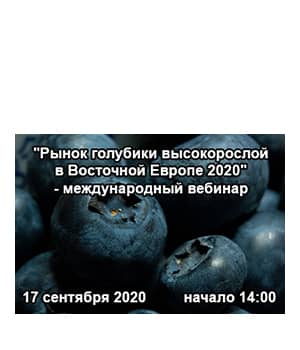 "Ринок лохини високорослої в Східній Європі 2020" - міжнародний вебінар