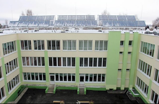 В Беларуси открыли энергоэффективную школу, использующую в два раза меньше электричества
