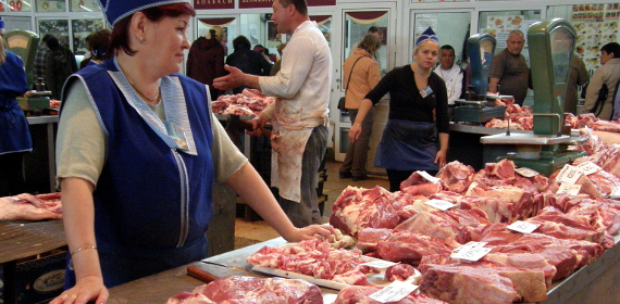 Цены на мясо на внутреннем рынке Казахстана в три раза ниже,  чем за границей