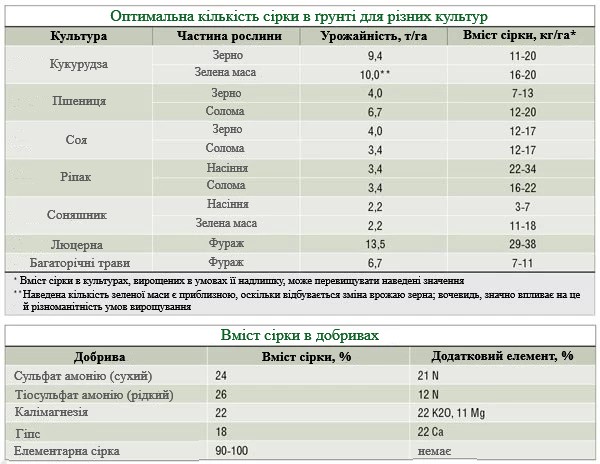 Сірка та її значення