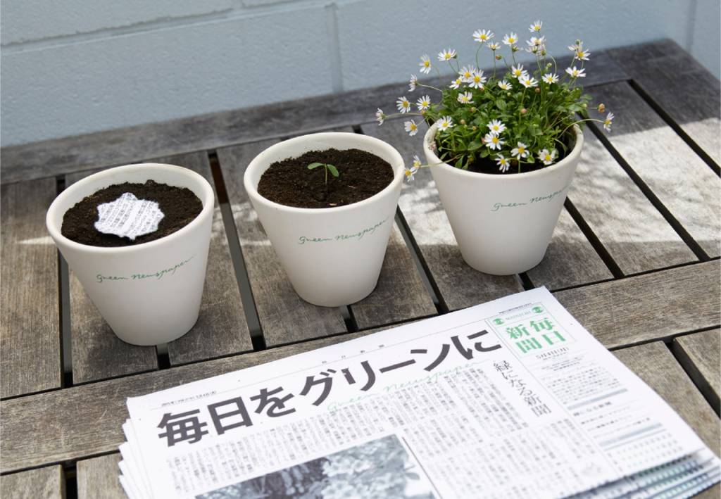 В Японії створили газетний папір з насінням, з якого можна виростити квіти й трави