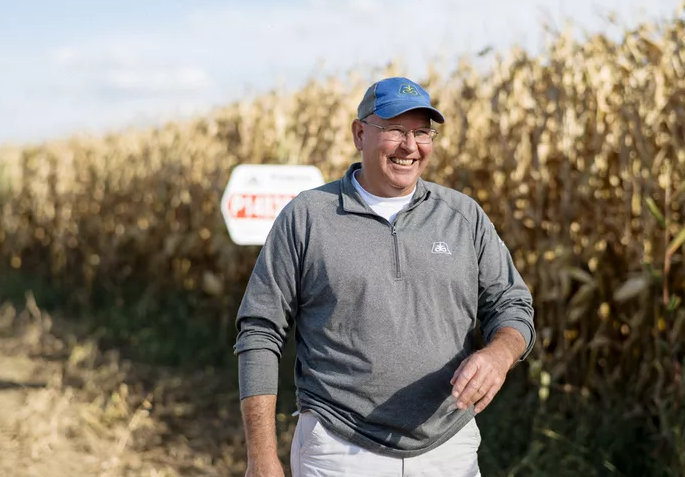 Девід Хула - володар нового світового рекорду з врожайності кукурудзи.