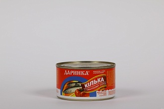  Килька черноморская неразделанная в томатном соусе 